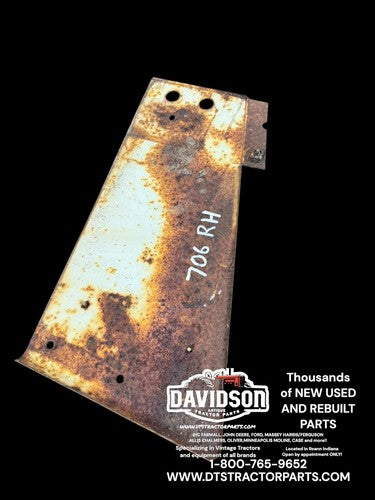 Farmall 706 Tractor front IH Right radiator hood side panel Antique Tractor