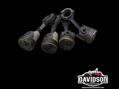 International Farmall 350 Tractor engine motor pistons W/connecting Rods