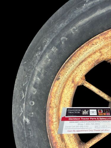 John Deere Spoked Wagon Implement Wheels Pair With Tires Vintage Equipment