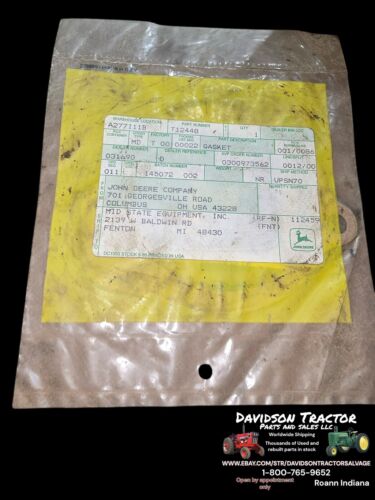 T12448T John Deere NOS Throw Out Bearing Support Gasket For 2010