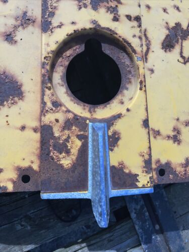 International 2444 IH tractor engine motor hood cover w/ chrome center emblem