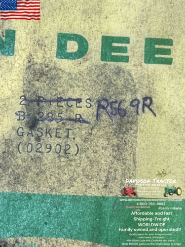 Genuine John Deere R569R New Old Stock Gasket
