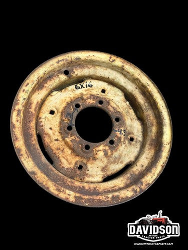 6X16 6 Bolt Front Tractor Rim Antique Tractor 4.5 Inch Center Hole