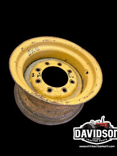 8" x 16" 8 Bolt Front Wheel Rim CASE Backhoe 570LXT 570MXT D125223
