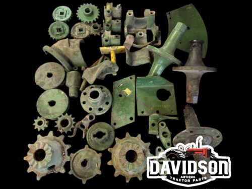 Large John Deere Implement Parts Lot New Old Stock Sprockets Spindles Pulleys