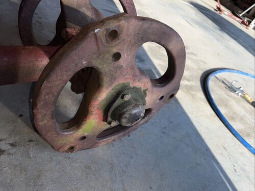 Farmall IH C tractor main front end pedestal & hubs & cap hub cap