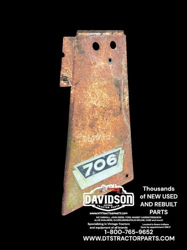 Farmall 706 Tractor front IH Right radiator hood side panel Antique Tractor