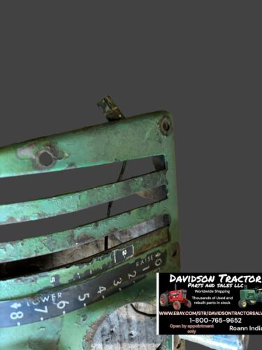 John Deere 2010 Tractor Dash Shifter Plate Cover Antique Tractor