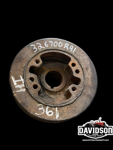International 361 407 1026 1256 1456 856 Front Crankshaft Pulley Antique Tractor