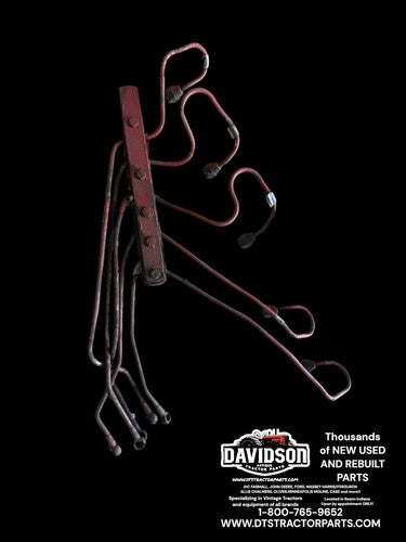 IH Farmall 706D D282 Injection Lines For Parts (missing A Line)