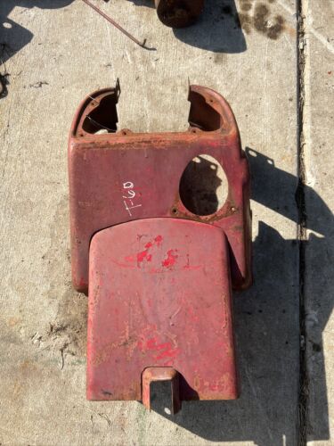 Farmall 300 RC Tractor IH dash cowling valve cover tachometer cover & light post