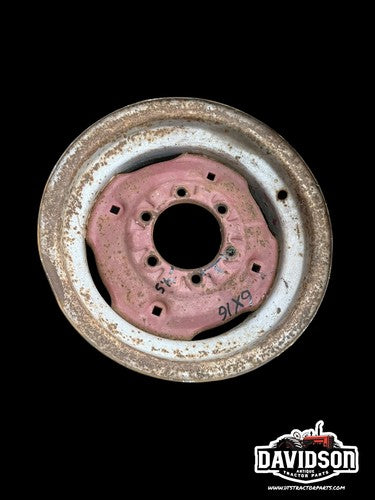 6X16 6 Bolt Front Tractor Rim Antique Tractor 4.5 Inch Center Hole