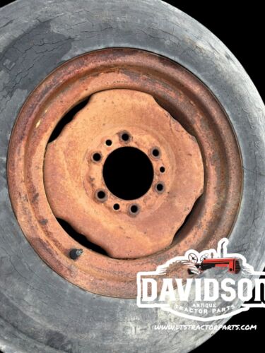 2 Rib 6.00x 16 Co-Op Tire On 6 Bolt Rim Antique Tractor
