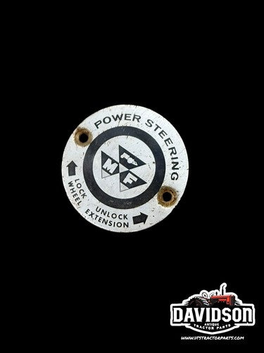 Massey Ferguson Tractor Power Steering Insert Emblem Antique Tractor