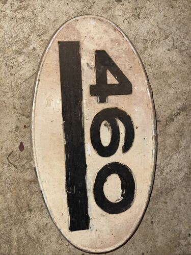 Farmall 460 RC IH tractor ORIGINAL front side panel oval emblem badge E12