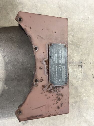 McCormick Deering F20 farmall tractor tool box w/ serial tag plate