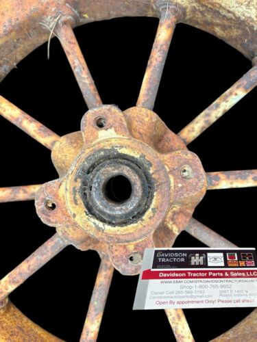 John Deere Spoked Wagon Implement Wheels Pair With Tires Vintage Equipment