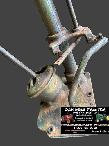 1937 John Deere B Shifter Tower Throttle Assembly Steering Shaft Post Antique