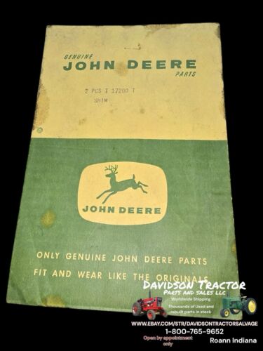 Genuine John Deere T17200T Shim New Old Stock