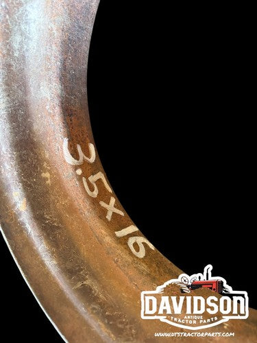 1939 Farmall M Front Rim Wedge Lock 3.5x16 Antique Tractor