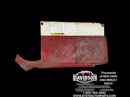International 1066 Tractor Original IH IHC left rear dash hood section panel