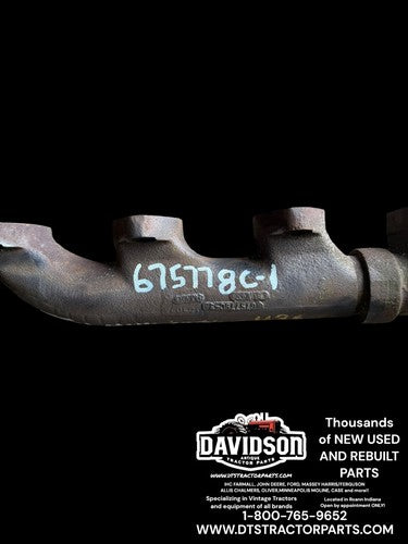 675778C1 IH 414 436 International 966 1066 Exhaust Manifold Antique Tractor