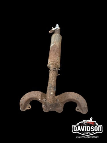 Case 400 401 Diesel Tractor engine motor exhaust manifold w/ pipe