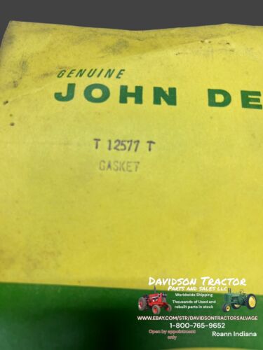 T12577T John Deere NOS Power Steering Motor Housing Gasket For 2010