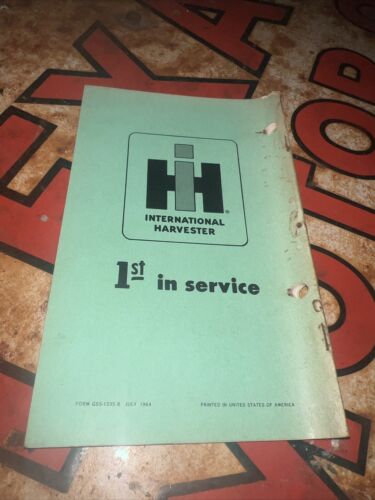 International Harvester Blue Ribbon Serviceman’s Handbook GSS-1335-B