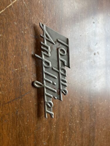 Farmall 300 350 400 450 row Tractor IH chrome Torque Amplifier TA hood emblem