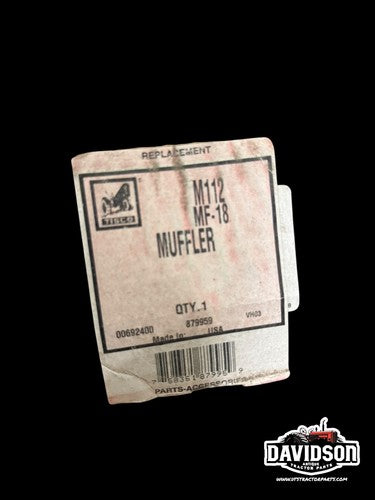 Massey Ferguson TO-20 TO-30 Muffler W/pipe MF-18