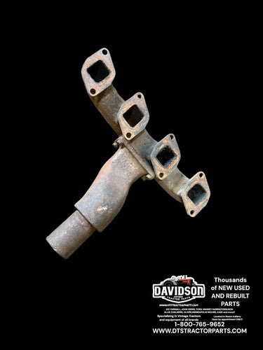 International 684 Exhaust Manifold W/Elbow Antique Tractor 3136668R1 3136066R1