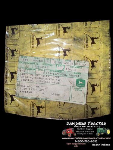 SHIFTER GASKET JOHN DEERE 50 60 520-530 620-630 TRACTORS A2629R NEW OLD STOCK