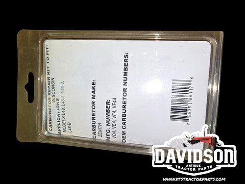 wisconsin L48 L48-2 L48-3 carburetor Repair Kit Zenith Antique Tractor