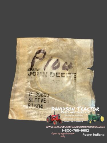 Genuine John Deere R39803 Sleeve New Old Stock