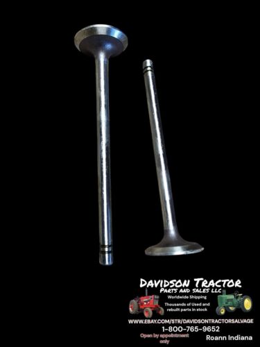 R26123R  Genuine John Deere Exhaust Valve PAIR Antique Tractor New Old Stock