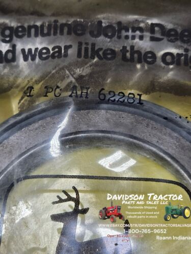John Deere Original Equipment # AH62281 - Seal - SEAL, EXTERNAL New Old Stock