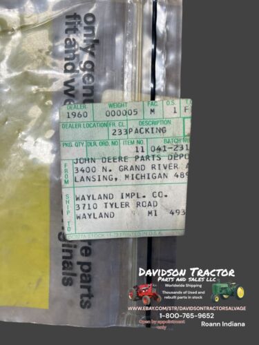 NOS VINTAGE John Deere SNOWMOBILE M63980 CCW # 24 0011 50 Reed Valve Gasket (5)