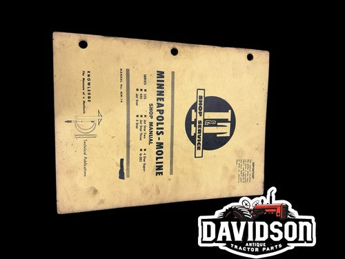 Genuine I&T Minneapolis-Moline Shop Manual MM-14 1964 335 445 Jet Star 4 Star