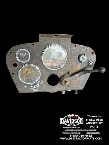 International Farmall 504 IH Utility tractor dash panel w/ tachometer & gauges