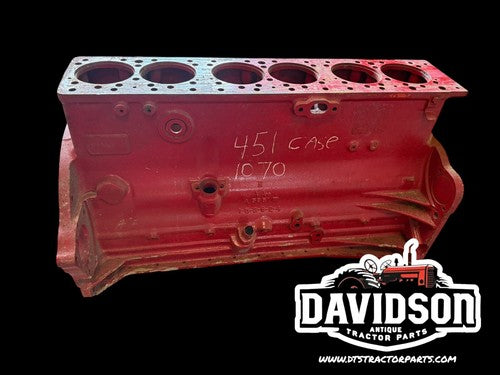 A58513 Case 1070 Tractor Engine Block 451 Case Good Used Bare Block
