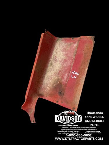 International 1066 Tractor Original IH IHC left rear dash hood section panel