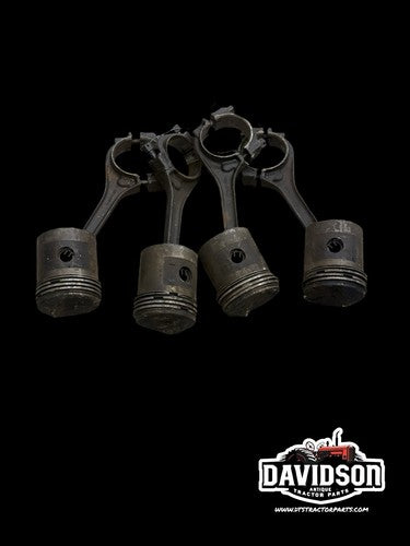 Minneapolis Moline RTU Pistons W/Connecting Rods STD Antique Tractor