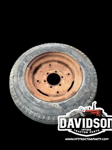 6.00x 16 Co-Op Tire On 6 Bolt Rim Antique Tractor