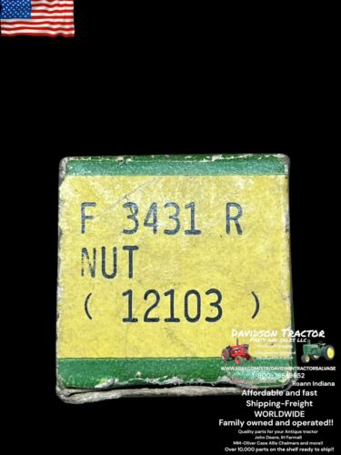 Genuine John Deere F3431R NUT NEW OLD STOCK