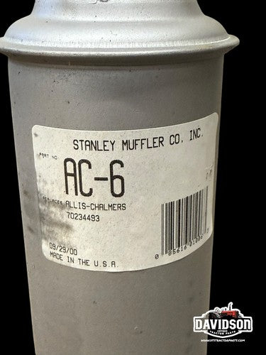 Allis Chalmers D15 D17 Diesel Muffler AC-6