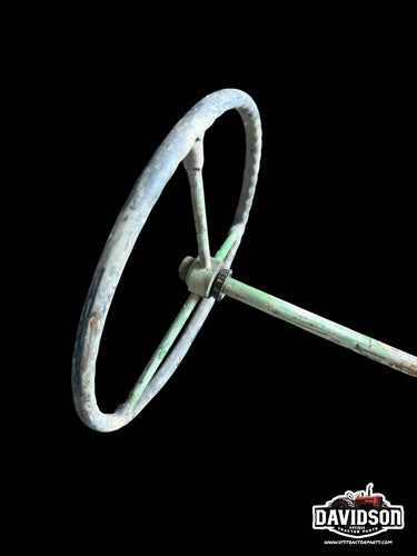 John Deere H Steering Rod W/worm Gear And Steering Wheel Antique Tractor