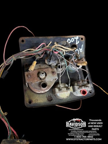 Allis Chalmers AC 200 Tractor Dash Instrument Panel
