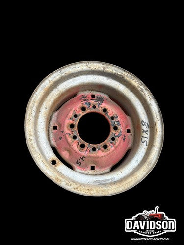 8X15 6 Bolt Front Tractor Rim Antique Tractor 4.5 Inch Center Hole