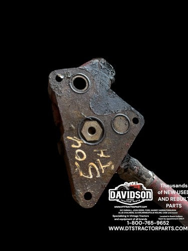 International 504 Utility IH Tractor hydraulic oil flow valve w/ main line